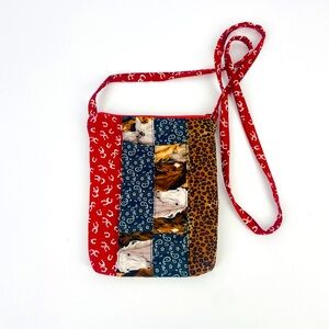 Horse Print Quilted Crossbody